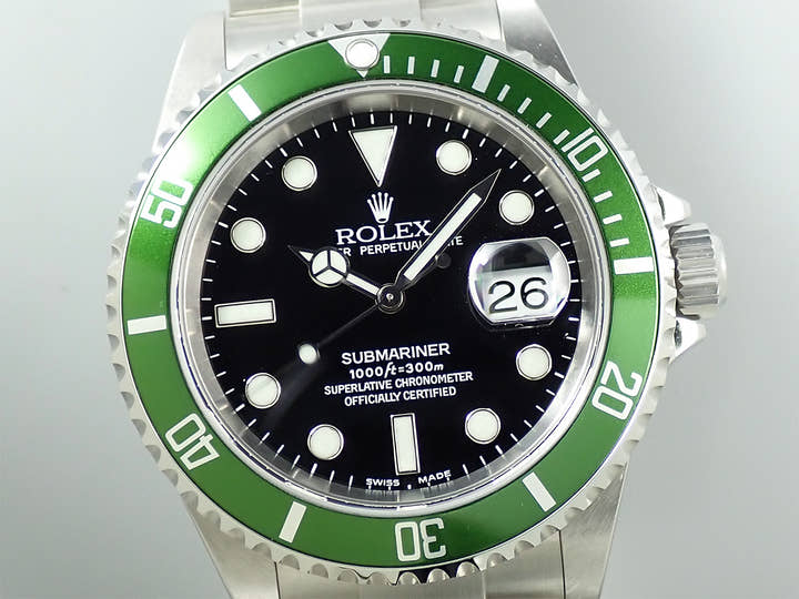 ロレックス サブマリーナー デイト Ref.16610LV ステンレススチール ブラック文字盤