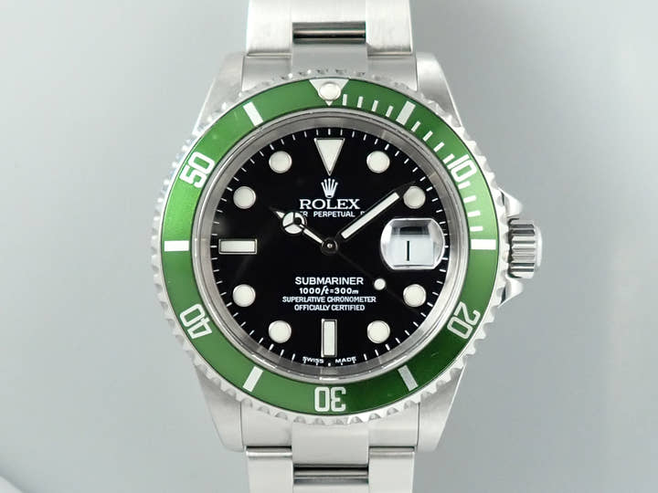 ロレックス サブマリーナー デイト Ref.16610LV ステンレススチール ブラック文字盤