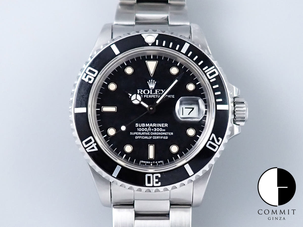 ロレックス サブマリーナー デイト Ref.168000 ステンレススチール ブラック文字盤