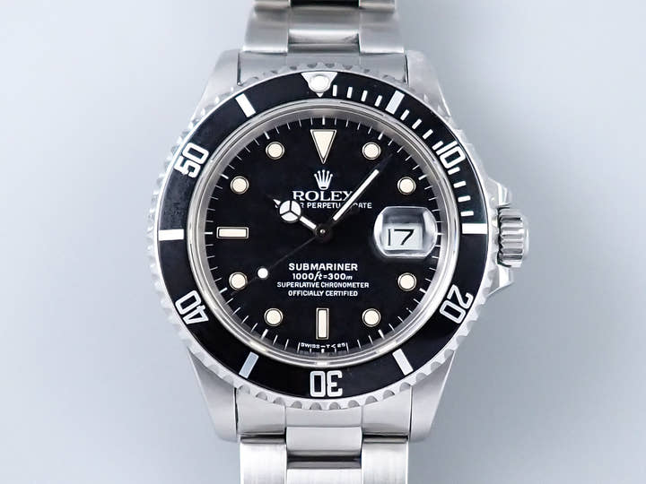 ロレックス サブマリーナー デイト Ref.168000 ステンレススチール ブラック文字盤