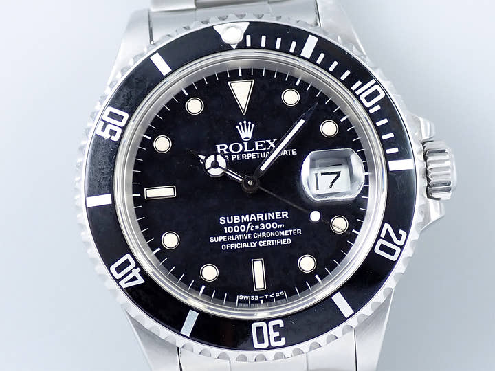 ロレックス サブマリーナー デイト Ref.168000 ステンレススチール ブラック文字盤