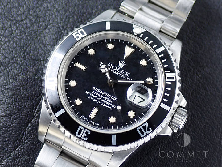 ロレックス サブマリーナー デイト Ref.168000 ステンレススチール ブラック文字盤
