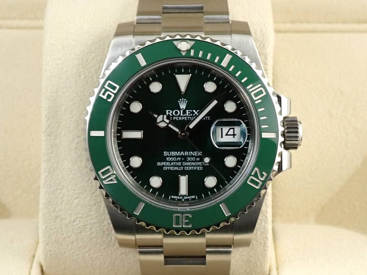 ロレックス サブマリーナー デイト Ref.116610LV ステンレススチール グリーン文字盤
