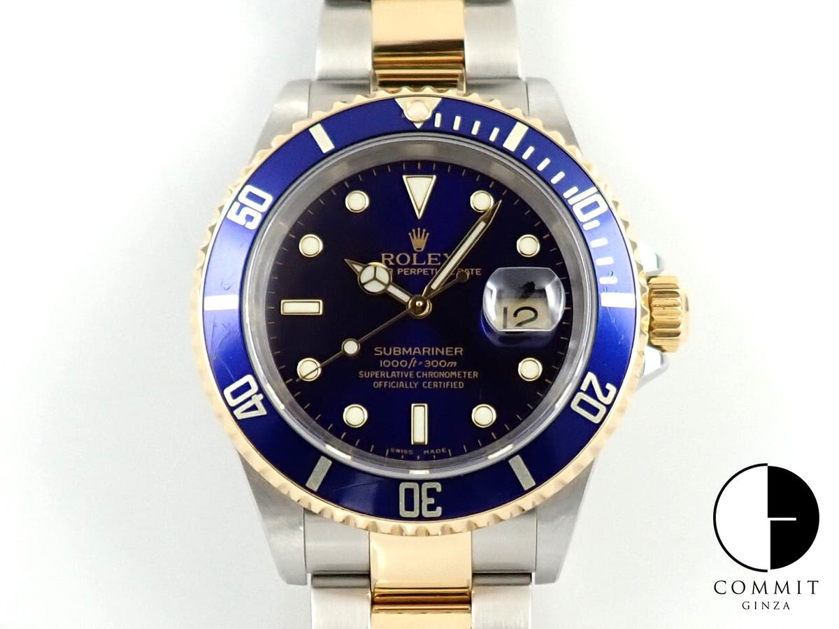 Rolex Submariner Date Ref. 16613 Stainless Steel/Yellow Gold Blue Dial