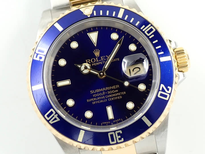 Rolex Submariner Date Ref. 16613 Stainless Steel/Yellow Gold Blue Dial