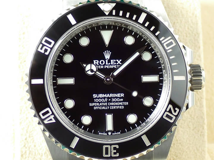 ロレックス サブマリーナー ノンデイト Ref.124060 ステンレススチール ブラック文字盤