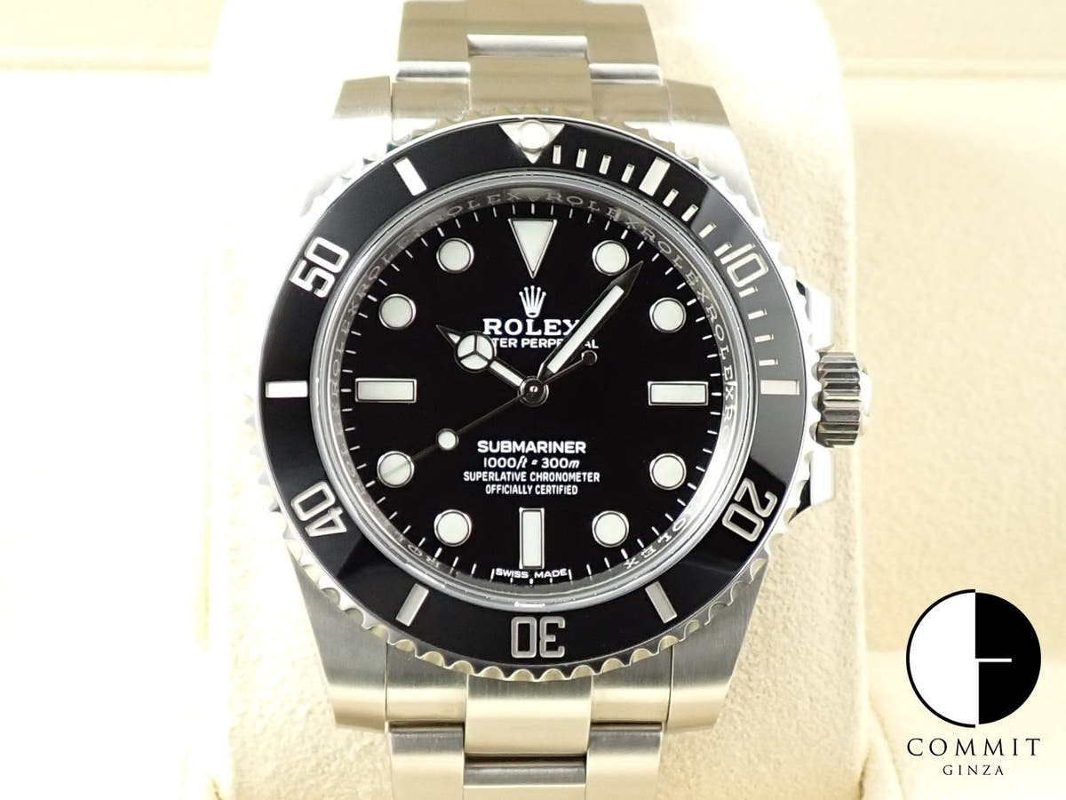 ロレックス サブマリーナー ノンデイト Ref.114060 ステンレススチール ブラック文字盤