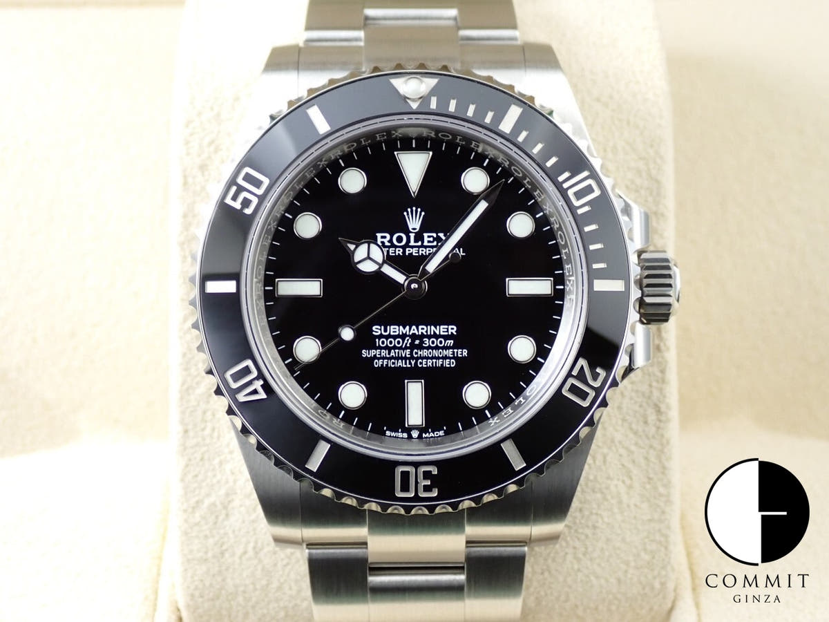 ロレックス サブマリーナー ノンデイト Ref.124060 ステンレススチール ブラック文字盤