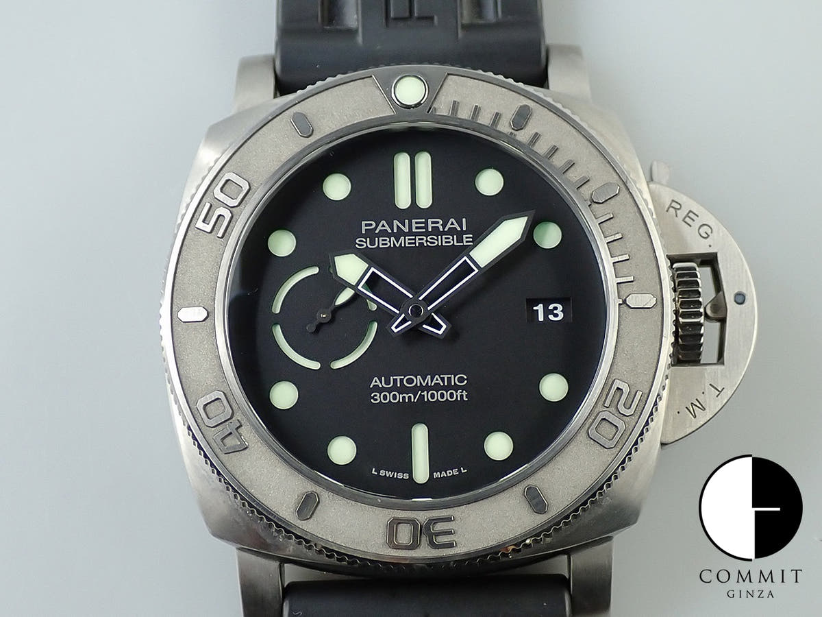 パネライ サブマーシブル マイク ホーン エディション 47mm Ref.PAM00984 ブラック文字盤 中古 X6181082