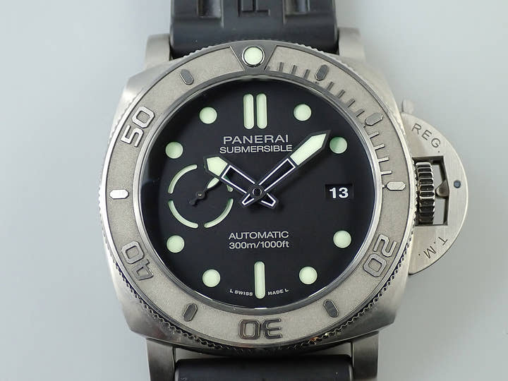 パネライ サブマーシブル マイク ホーン エディション 47mm Ref.PAM00984 ブラック文字盤 中古 X6181082