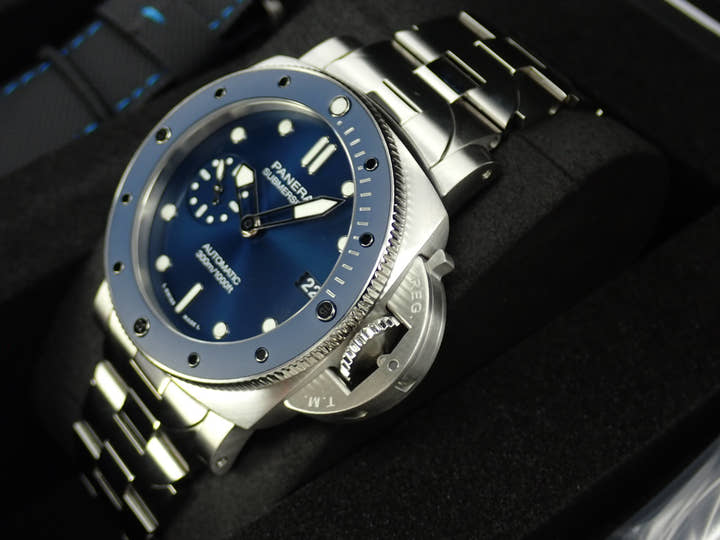 パネライ サブマーシブル Ref.PAM01068 ブルー文字盤 未使用 submersible-7
