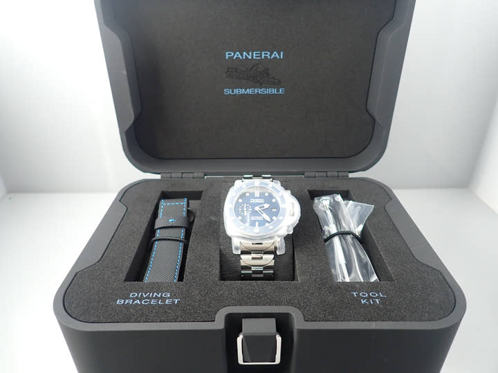 パネライ サブマーシブル Ref.PAM01068 ブルー文字盤 未使用 submersible-7