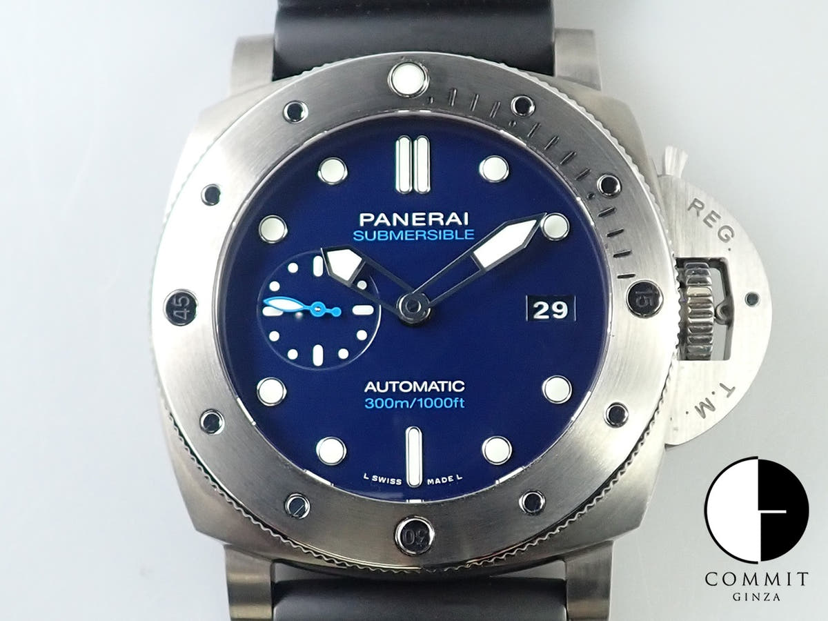パネライ ルミノール1950 サブマーシブル BMG-TECH 3DAYS オートマティック Ref.PAM00692 ブルー文字盤 中古 532T03ZL