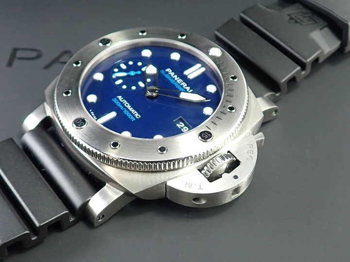 パネライ ルミノール1950 サブマーシブル BMG-TECH 3DAYS オートマティック Ref.PAM00692 ブルー文字盤 中古 532T03ZL