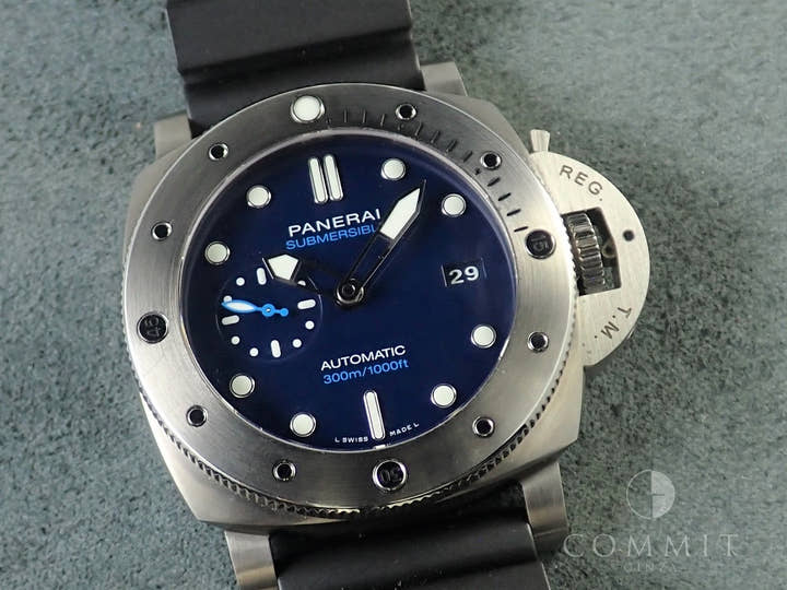 パネライ ルミノール1950 サブマーシブル BMG-TECH 3DAYS オートマティック Ref.PAM00692 ブルー文字盤 中古 532T03ZL