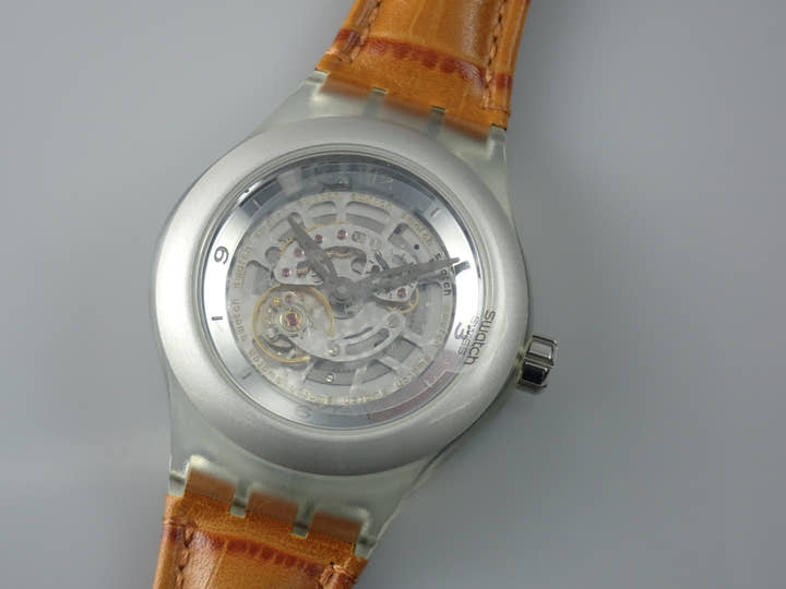 スウォッチ ディアファン・ワン Ref.SVAK1001 スケルトン文字盤 中古 swatch