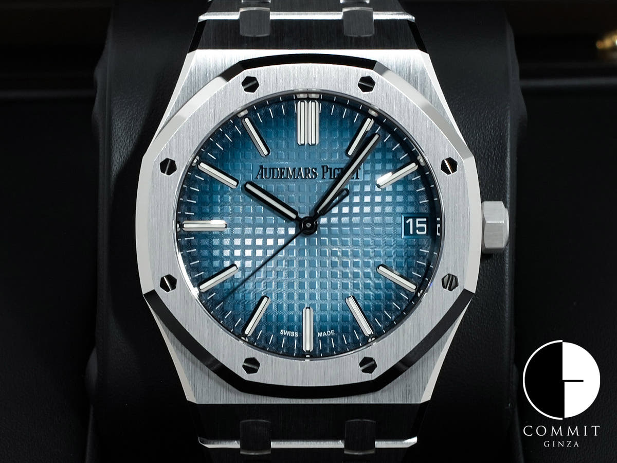 オーデマピゲ ロイヤルオーク Ref.15510BC.OO.1320BC.02 ホワイトゴールド スモークブルー文字盤