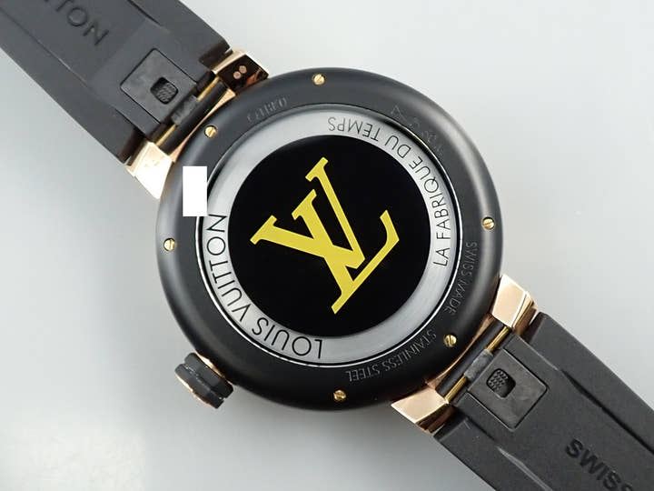 ルイヴィトン タンブール ワールドタイム ランウェイ ユニバーサル ジャーニー Ref.Q1BK0 SS/BLACK PVD/PG シルバー文字盤 中古 1HKVJJKK