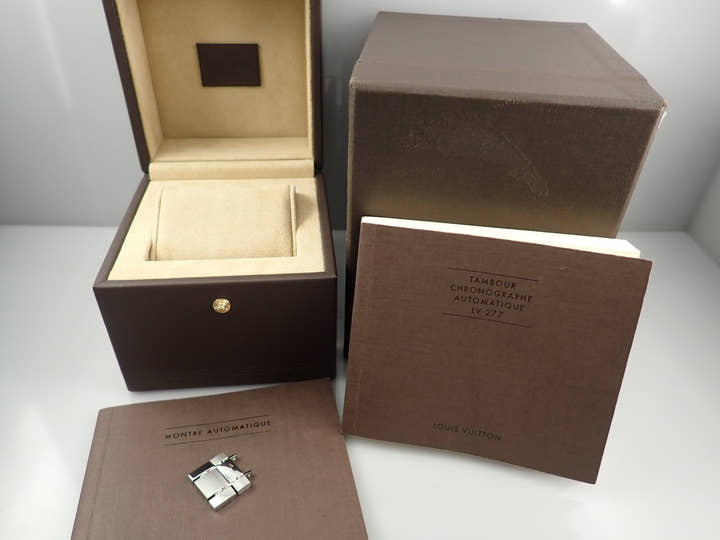 ルイヴィトン タンブール クロノグラフ Ref.Q11410 ブラウン×ブラック文字盤 中古 2LPYSLLL