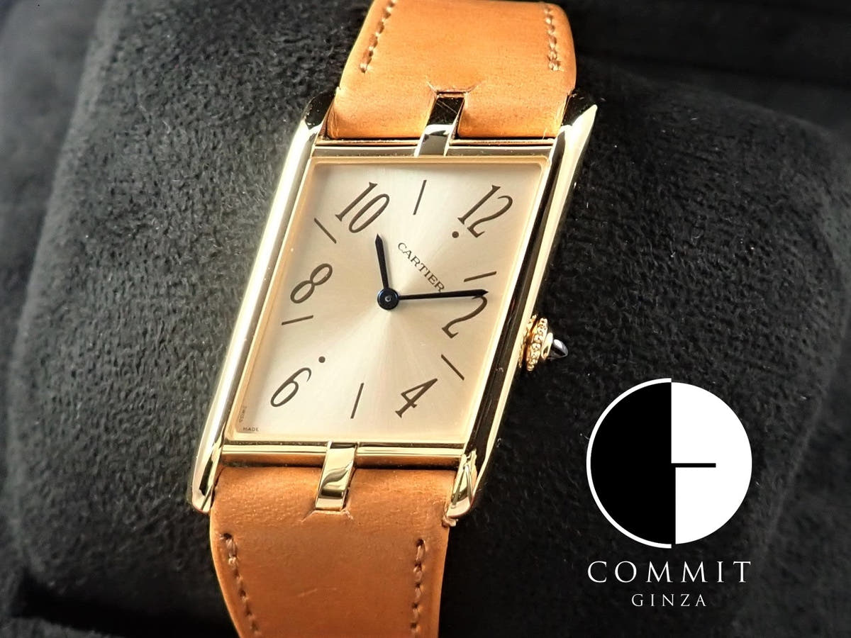 カルティエ タンク アシメトリック ウォッチ Ref.WGTA0044 シャンパン文字盤 美品 XMLG0893