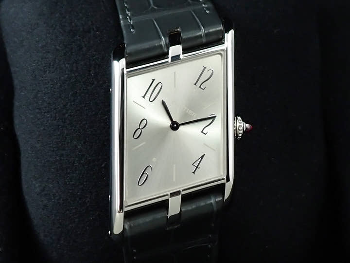 Cartier Tank Asymmetric Ref.WGTA0042 Silver Dial Excellent Condition J753SHAH
