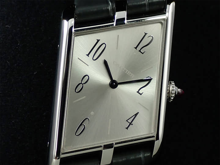 Cartier Tank Asymmetric Ref.WGTA0042 Silver Dial Excellent Condition J753SHAH