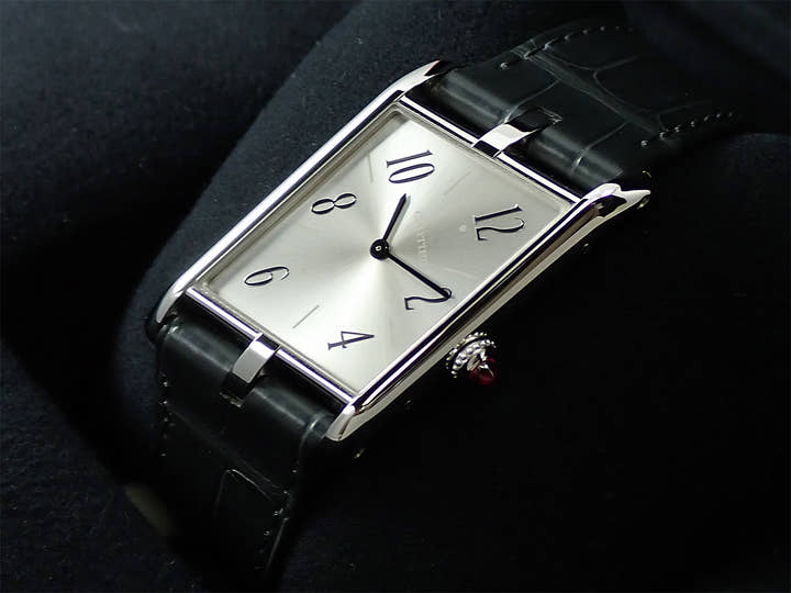 Cartier Tank Asymmetric Ref.WGTA0042 Silver Dial Excellent Condition J753SHAH