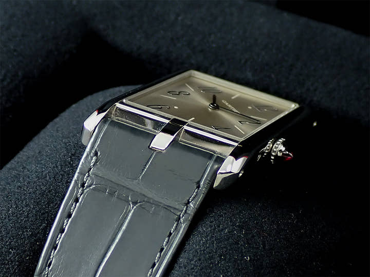 Cartier Tank Asymmetric Ref.WGTA0042 Silver Dial Excellent Condition J753SHAH