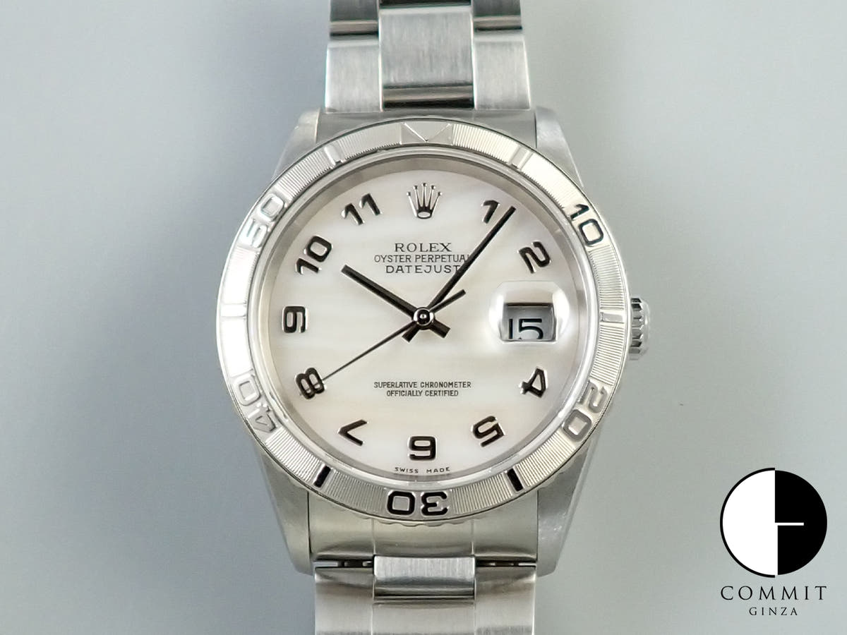 Rolex Datejust Ref. 16264 Stainless Steel/White Gold Pink Shell Dial