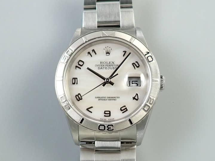 Rolex Datejust Ref. 16264 Stainless Steel/White Gold Pink Shell Dial