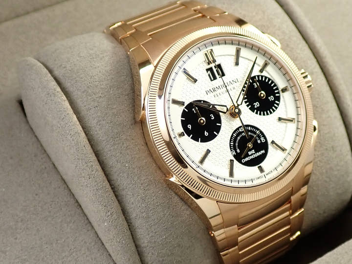 パルミジャーニフルリエ トンダ GT クロノグラフ Ref.PFC903-1500140.B10082 シルバー×ブラック文字盤 美品 J6502932