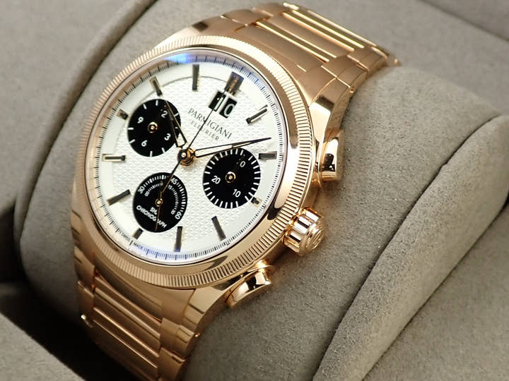 パルミジャーニフルリエ トンダ GT クロノグラフ Ref.PFC903-1500140.B10082 シルバー×ブラック文字盤 美品 J6502932