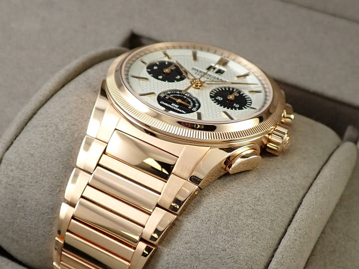 パルミジャーニフルリエ トンダ GT クロノグラフ Ref.PFC903-1500140.B10082 シルバー×ブラック文字盤 美品 J6502932