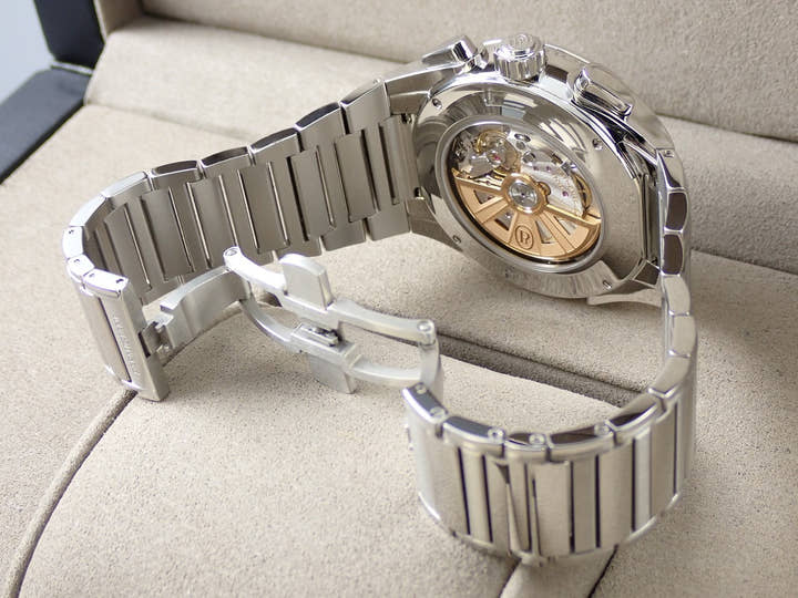 パルミジャーニフルリエ トンダ GT クロノグラフ Ref.PFC906-0000140-B00182 シルバー×ブラック文字盤 美中古 R3XZ2517