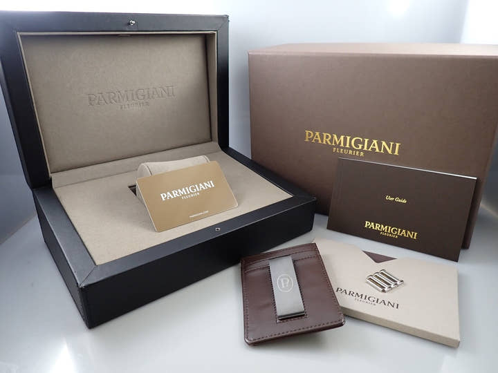 パルミジャーニフルリエ トンダ GT クロノグラフ Ref.PFC906-0000140-B00182 シルバー×ブラック文字盤 美中古 R3XZ2517