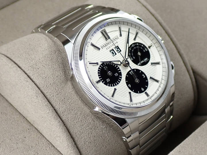 パルミジャーニフルリエ トンダ GT クロノグラフ Ref.PFC906-0000140-B00182 シルバー×ブラック文字盤 美中古 R3XZ2517