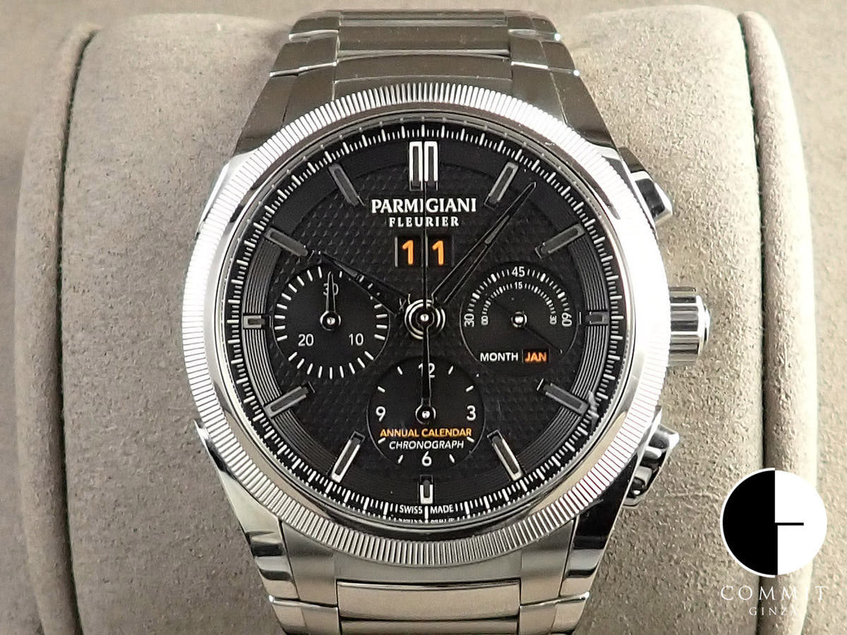 パルミジャーニフルリエ トンダ GT クロノグラフ Ref.PFC906-0000210-B00182 ブラック文字盤 中古 F5WV21LX