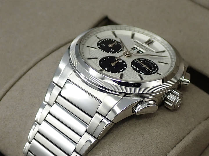 パルミジャーニフルリエ トンダ GT クロノグラフ Ref.PFC906-0000140-B00182 シルバー×ブラック文字盤 中古 0W100CWR
