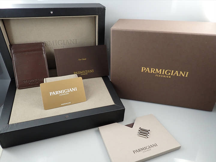 パルミジャーニフルリエ トンダ GT クロノグラフ Ref.PFC906-0000140-B00182 シルバー×ブラック文字盤 美品 W6L8SVJU