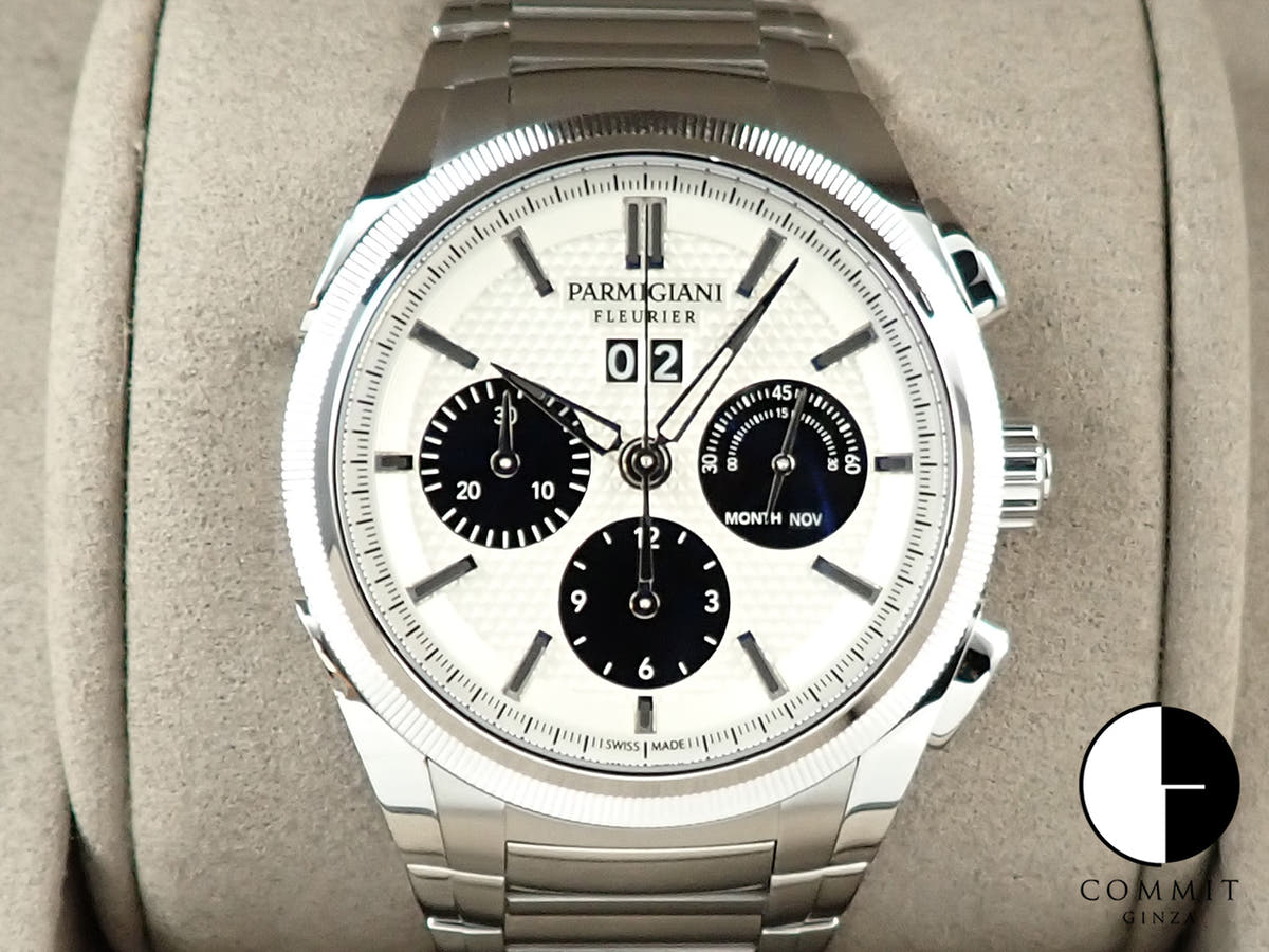 パルミジャーニフルリエ トンダ GT クロノグラフ Ref.PFC906-0000140-B00182 シルバー×ブラック文字盤 中古 1J3WFRFH