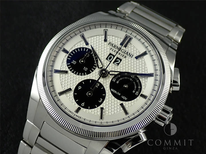 パルミジャーニフルリエ トンダ GT クロノグラフ Ref.PFC906-0000140-B00182 シルバー×ブラック文字盤 中古 1J3WFRFH