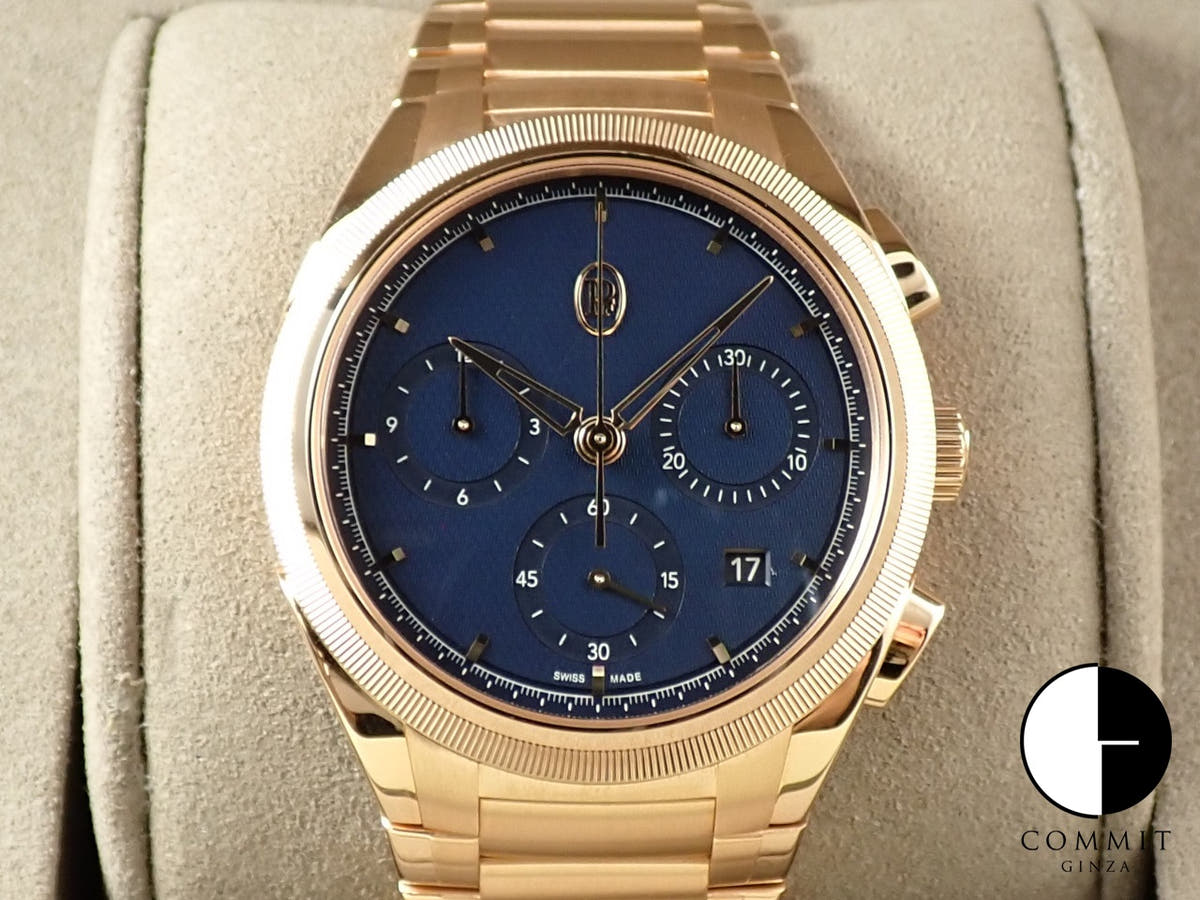 パルミジャーニフルリエ トンダ PF クロノグラフ Ref.PFC915-2020001-200182 ミラノブルー文字盤 極美品 9S3H1TLP