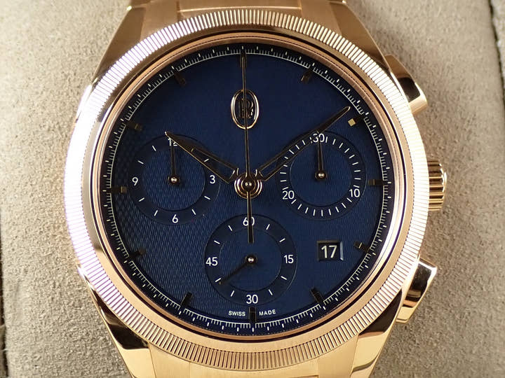 パルミジャーニフルリエ トンダ PF クロノグラフ Ref.PFC915-2020001-200182 ミラノブルー文字盤 極美品 9S3H1TLP
