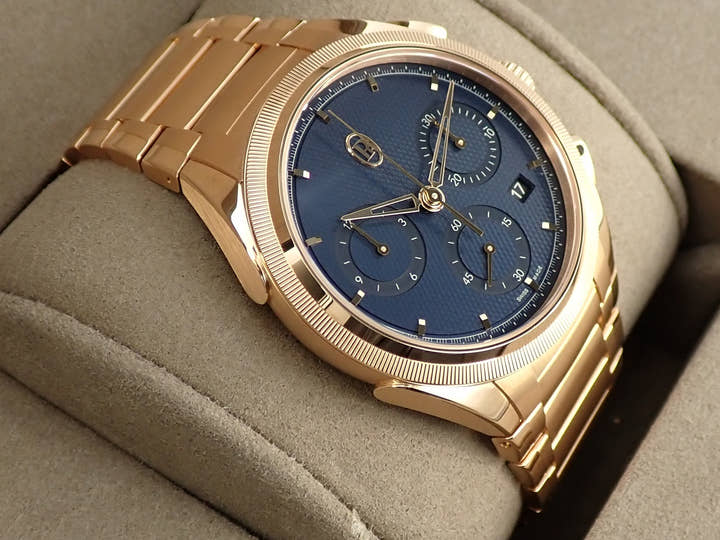 パルミジャーニフルリエ トンダ PF クロノグラフ Ref.PFC915-2020001-200182 ミラノブルー文字盤 極美品 9S3H1TLP