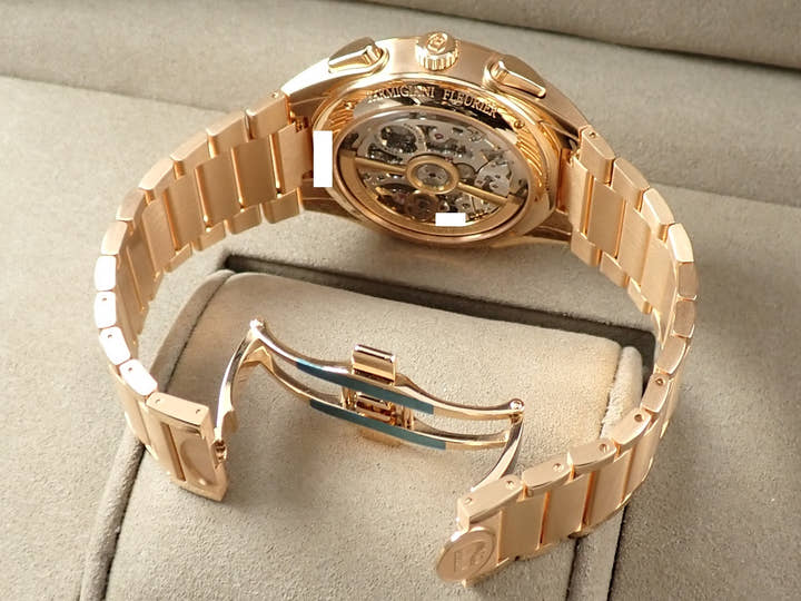 パルミジャーニフルリエ トンダ PF クロノグラフ Ref.PFC915-2020001-200182 ミラノブルー文字盤 極美品 9S3H1TLP