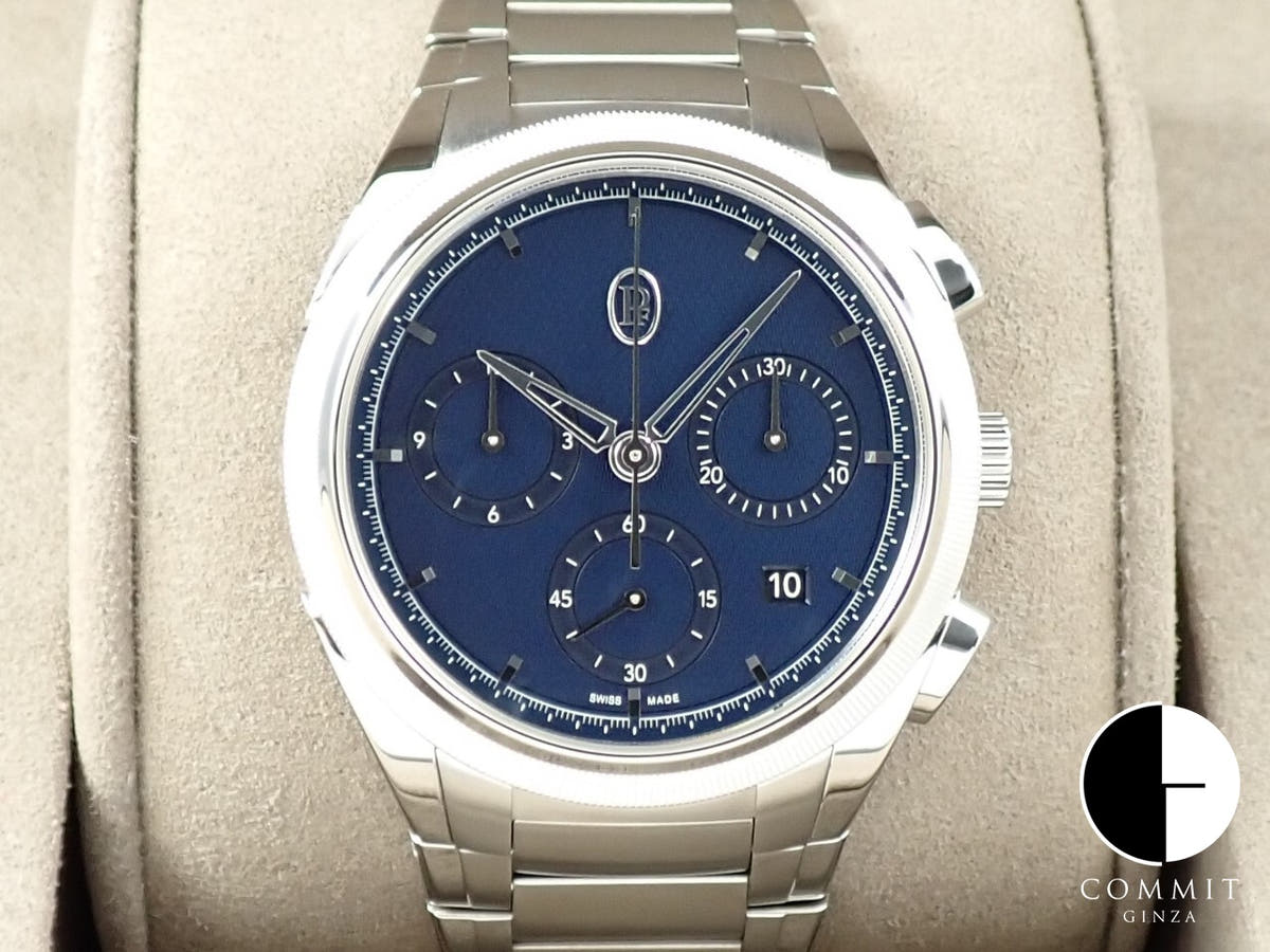 パルミジャーニフルリエ トンダ PF クロノグラフ Ref.PFC915-1020001-100182 ブルー文字盤 未使用 9T9FUYLY