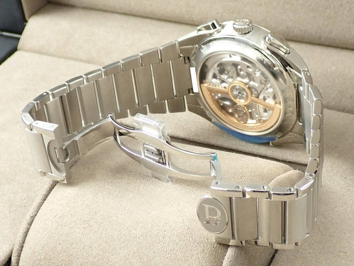 パルミジャーニフルリエ トンダ PF クロノグラフ Ref.PFC915-1020001-100182 ブルー文字盤 未使用 9T9FUYLY