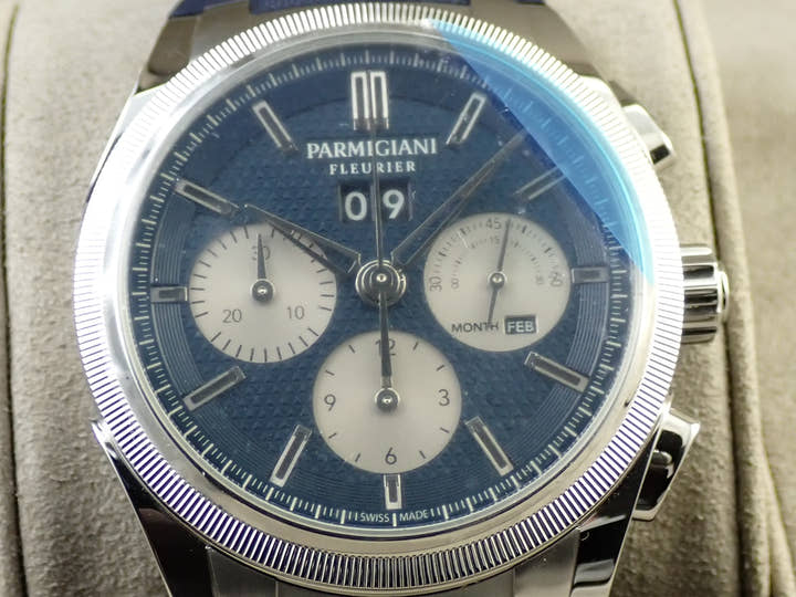 パルミジャーニフルリエ トンダグラフGT ヨシダスペシャル Ref.PFS906-1020002-100182 ブルー文字盤 美品 1P1FWRPZ
