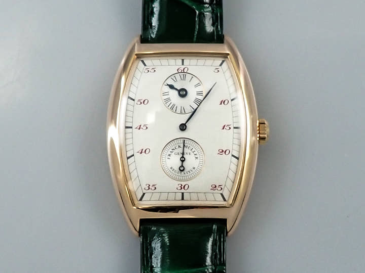 Franck Muller Tono Curvex Regulator Jumping Hour Ref.2852 SR Silver Dial Excellent Condition C8L1J633