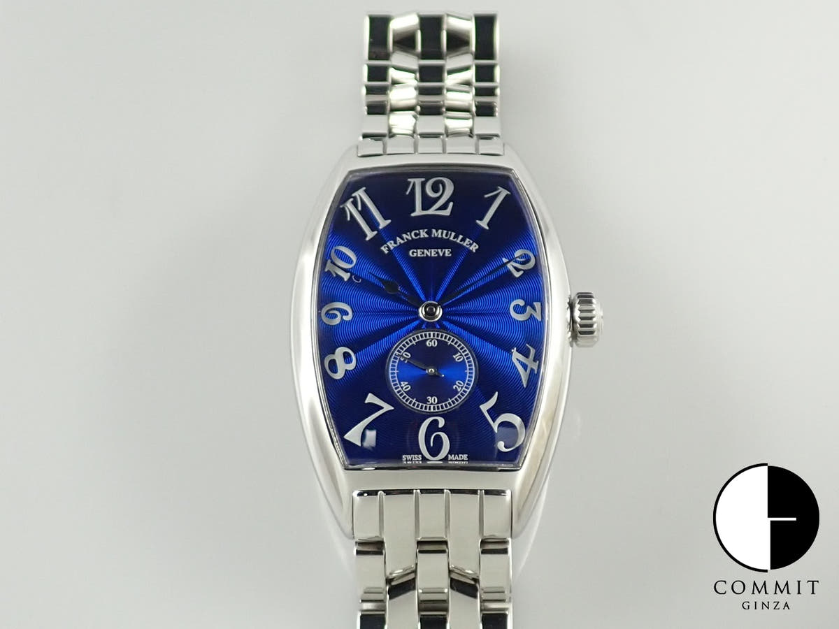 Franck Muller Tonneau Curvex 25th 1992 Limited Ref.2851S6LTD 1992 BLUE AC Blue Dial Used 9CT4Y2M8